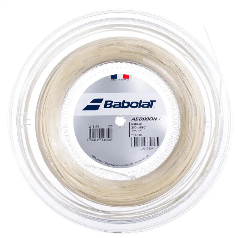 Babolat Addixion + Reel 656′ Tennis String – Natural