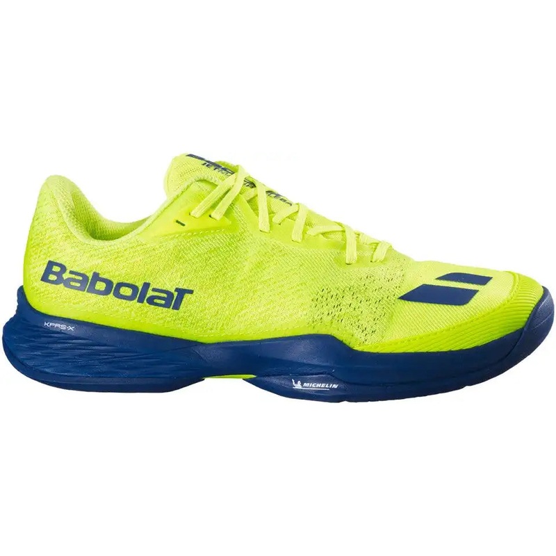 Babolat Jet Mach Pickleball Men’s Shoes – Fluorescent Yellow Estate Blue