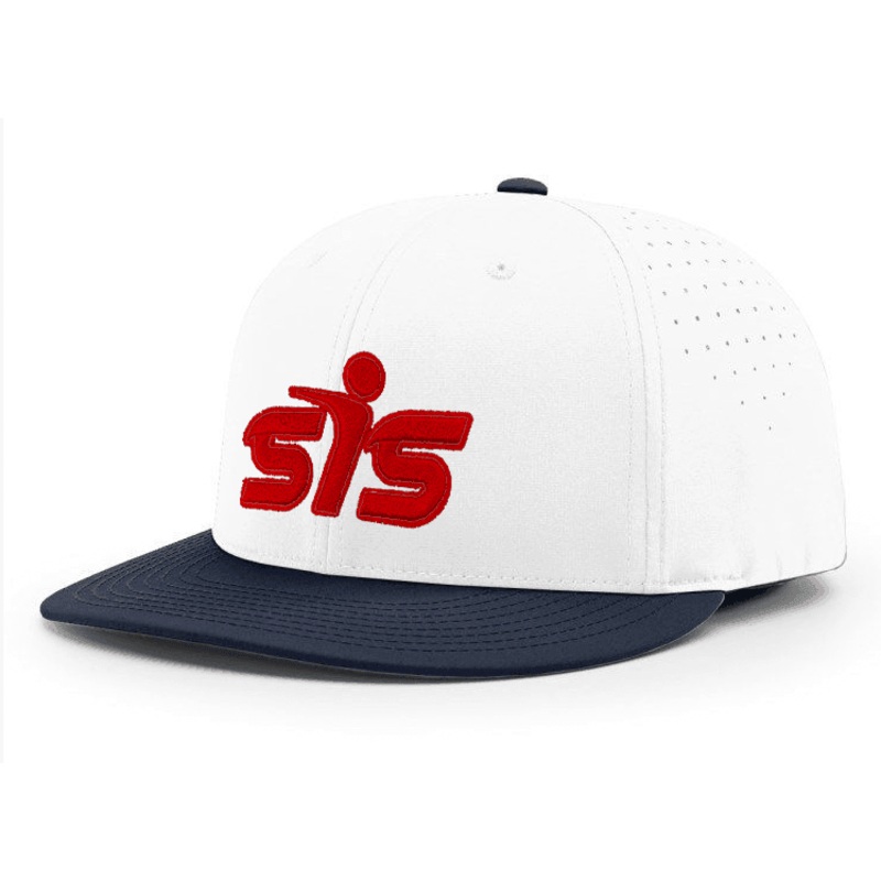 Smash It Sports CA i8503 Performance Hat – White/Navy/Red