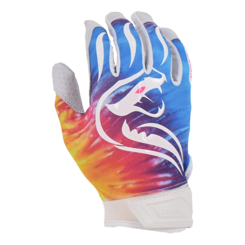 Viper Lite Premium Batting Gloves Leather Palm – Tie-Dye