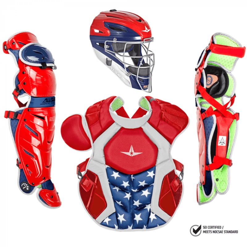 All-Star S7 Axis Adult NOCSAE Certified Catchers Set – USA