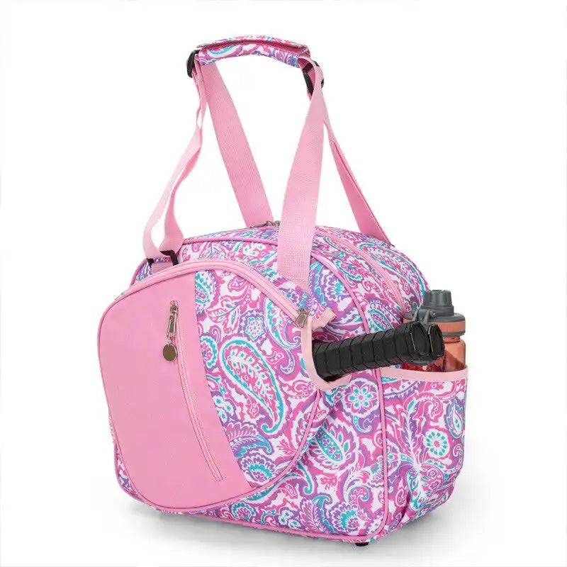 Born To Rally Pickleball Paisley Bag – Pink