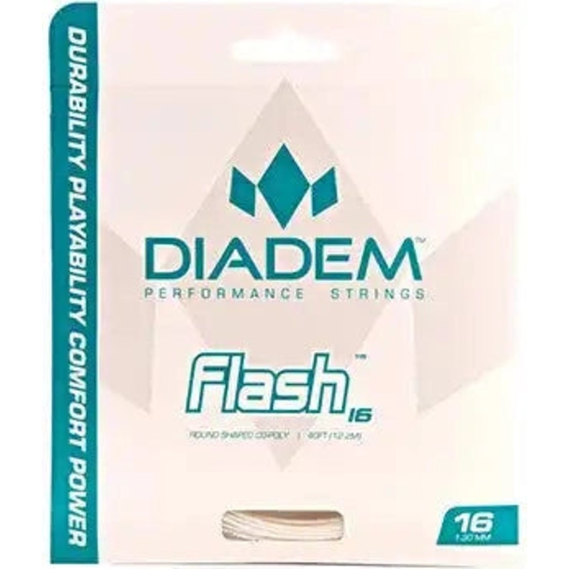Diadem Solstice Flash (White) Tennis String – White