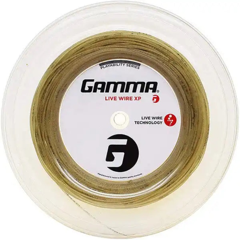 GAMMA Live Wire XP Reel 360′ Tennis String – Black