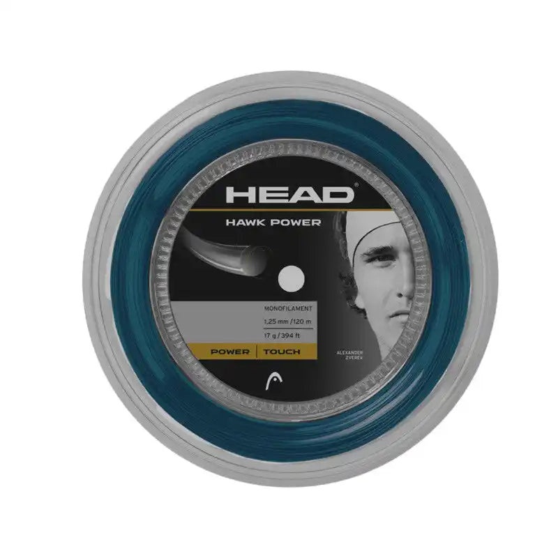 HEAD Hawk Power Reel 660′ Tennis String – Petrol