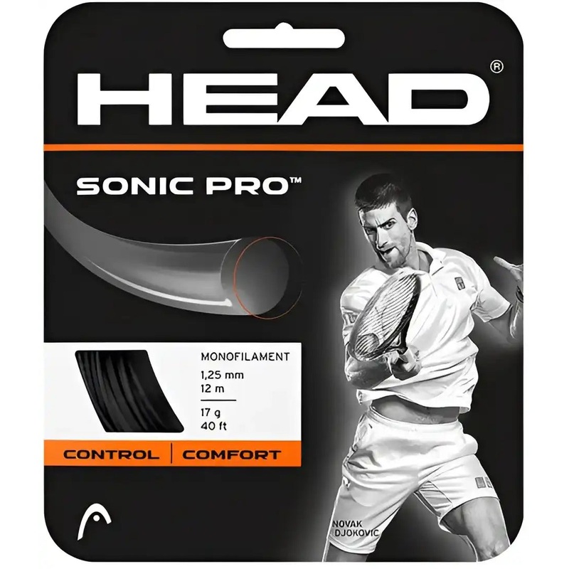 HEAD Sonic Pro 17g Tennis String – Black