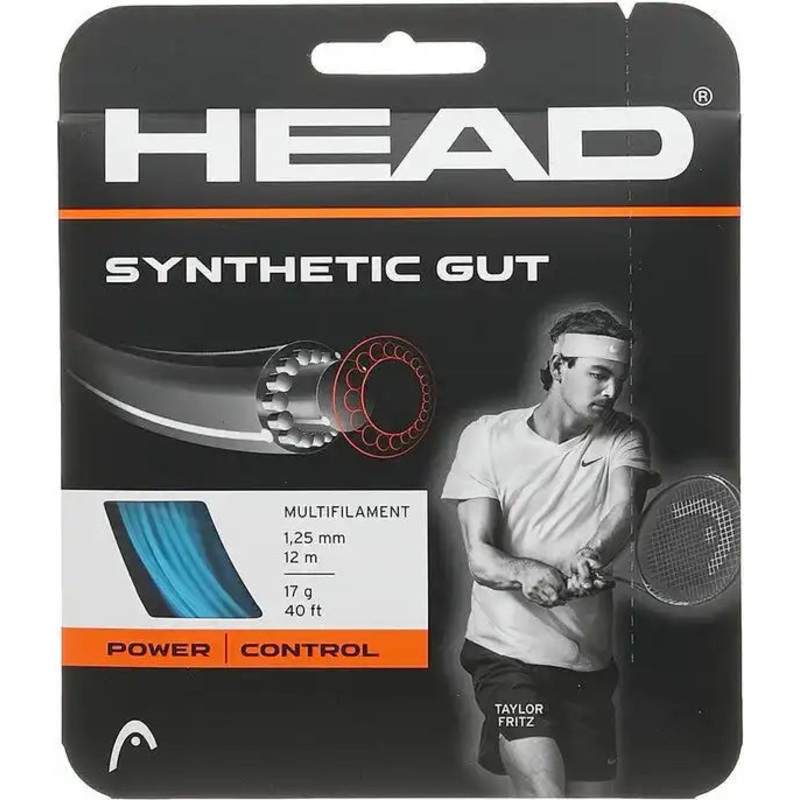 HEAD Synthetic Gut 17g Tennis String – Black