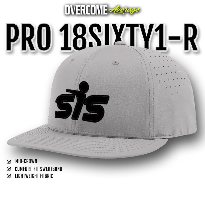 Smash It Sports – Pro 18SIXTY1-R Performance Hat – Grey/Black
