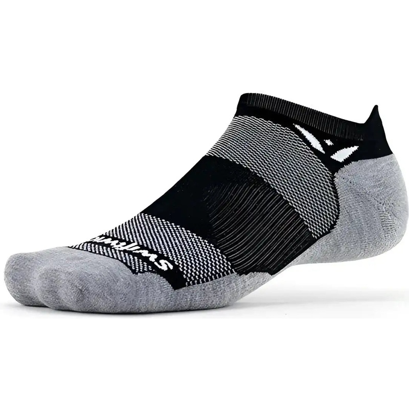 Swiftwick Maxus Zero Tab No Show Socks – Gray