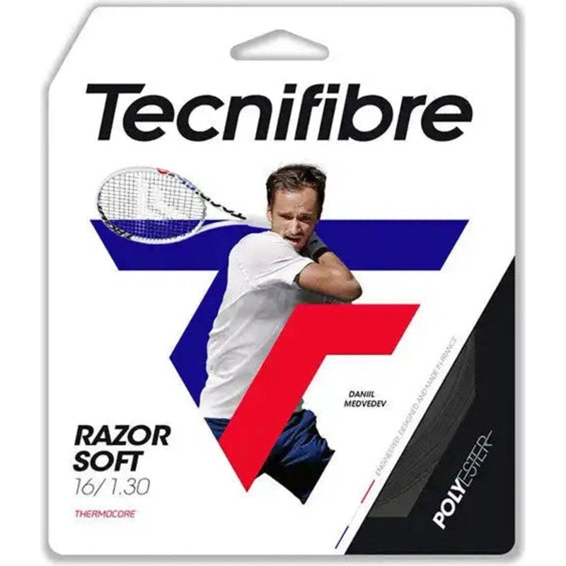 Tecnifibre Razor Soft Tennis String – Gray