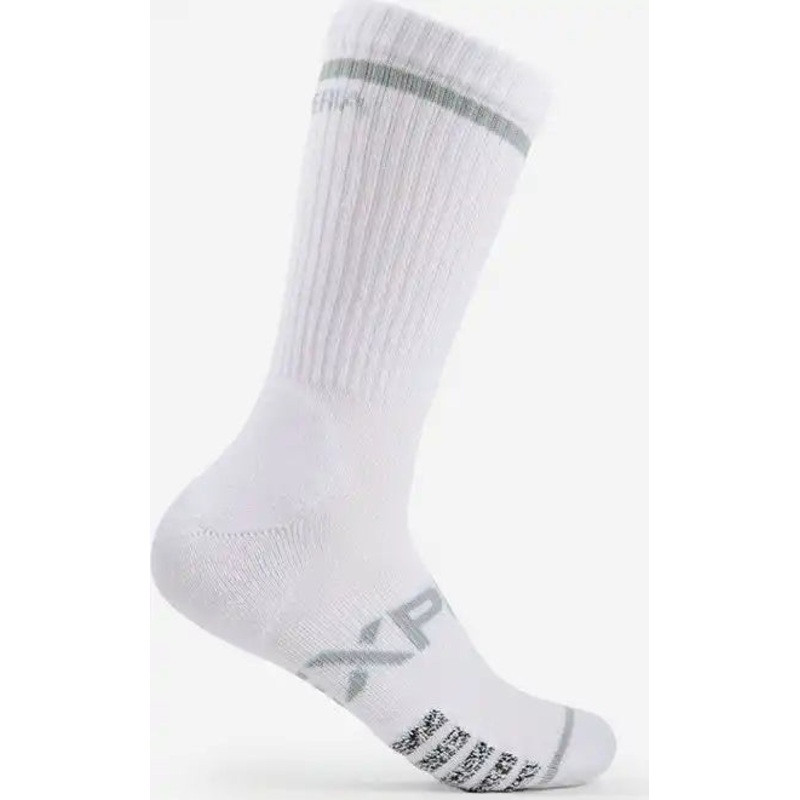 Thor-Lo Experia Ultra Light Padding Crew Socks – White Gray