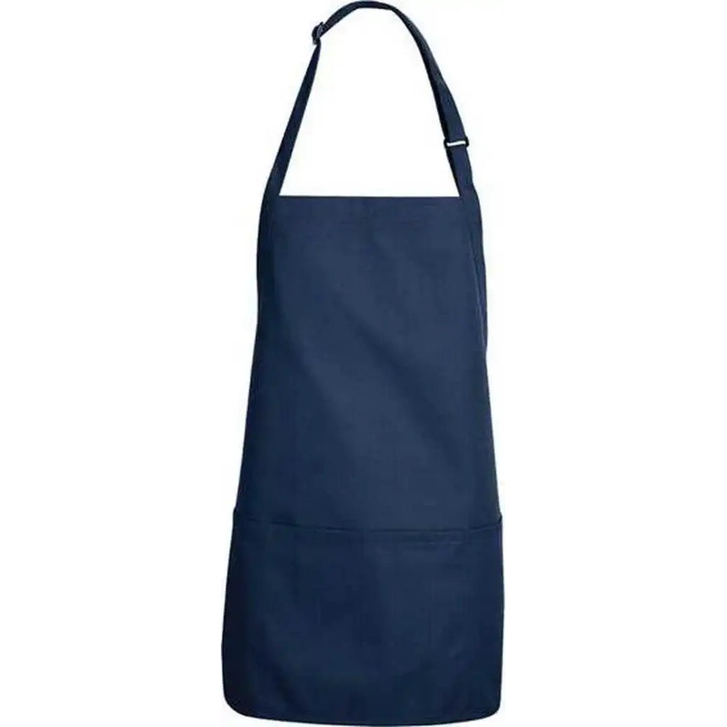 Chef Designs TT32 Short Premium Bib Apron – Navy