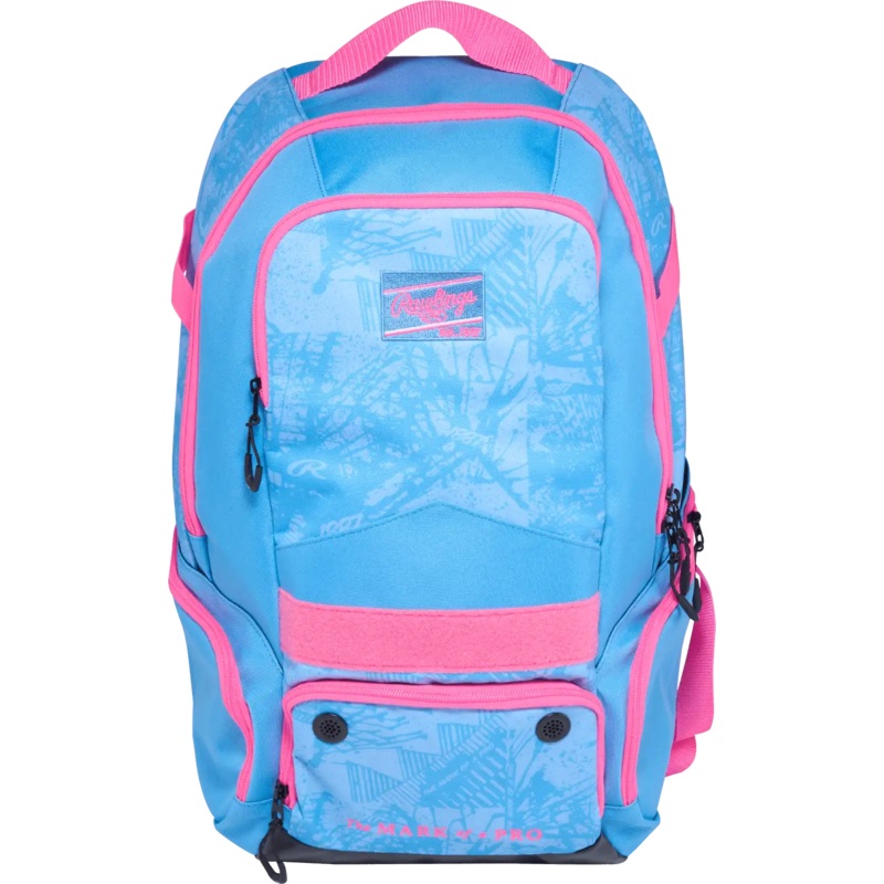 Rawlings Gamer Series Backpack – Columbia Blue Pink