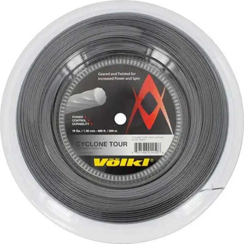 Volkl Cyclone Tour Reel 660′ Tennis String – Gray