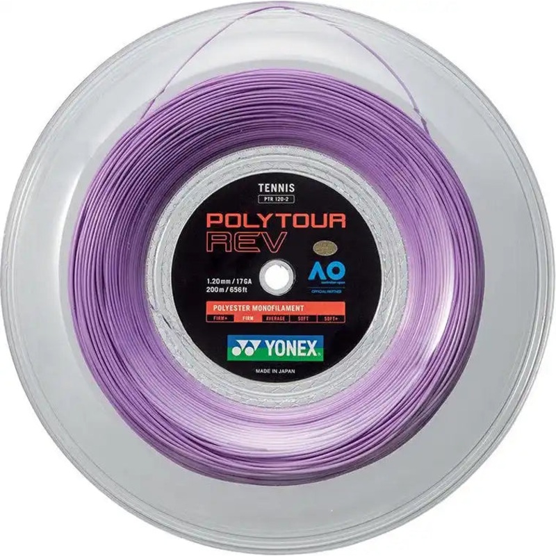 Yonex Polytour REV 120 656′ Reel Tennis String – White