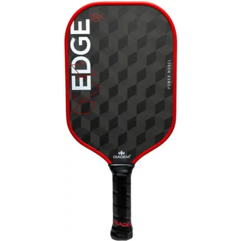 Diadem Edge 18k Power Pickleball Paddle – Black Red