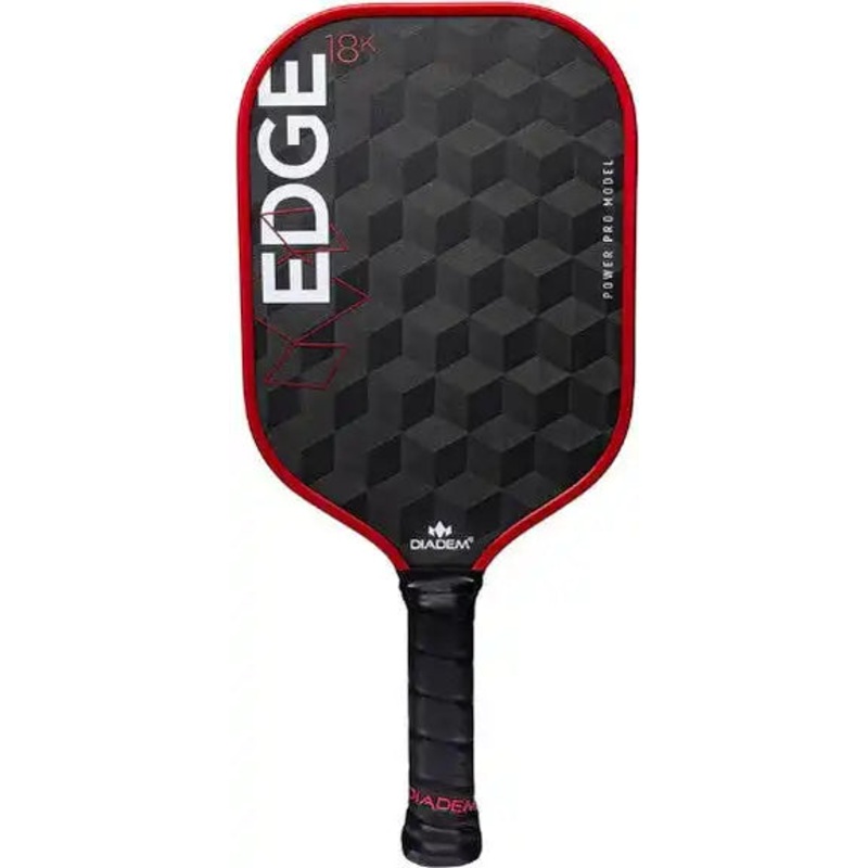 Diadem Edge 18k Power Pro Pickleball Paddle – Black Red