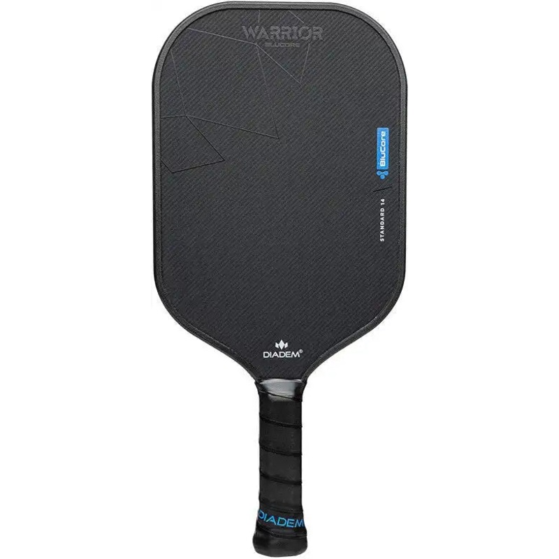 Diadem Warrior Blucore V3 14mm Pickleball Paddle Standard Shape – Black Blue