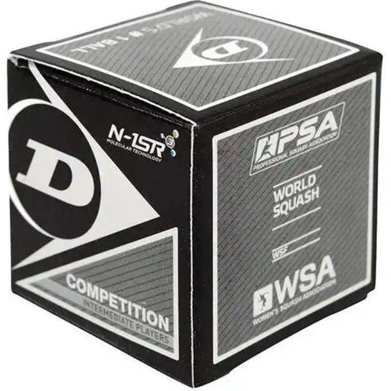 Dunlop Competition Squash Balls 1x – Black