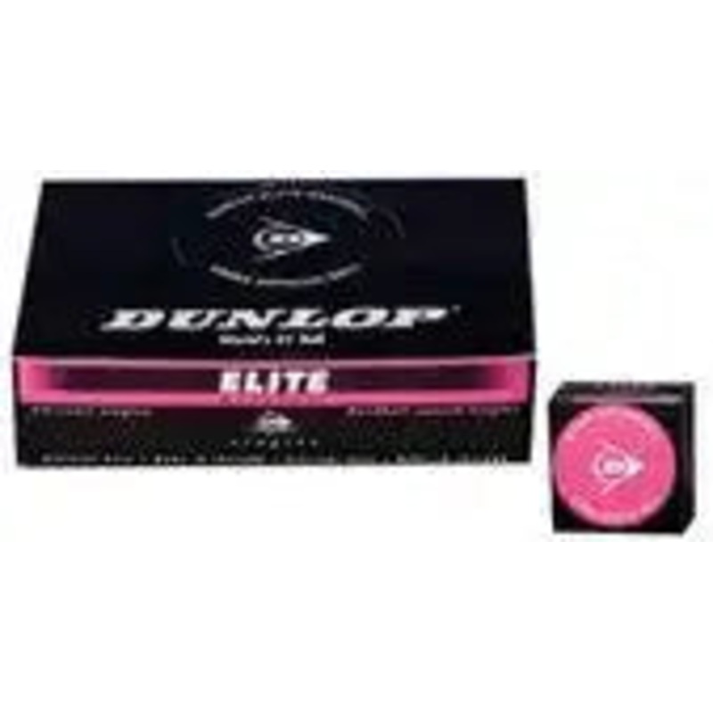 Dunlop Elite Singles Hard Ball Squash Balls 1x – Fuschia