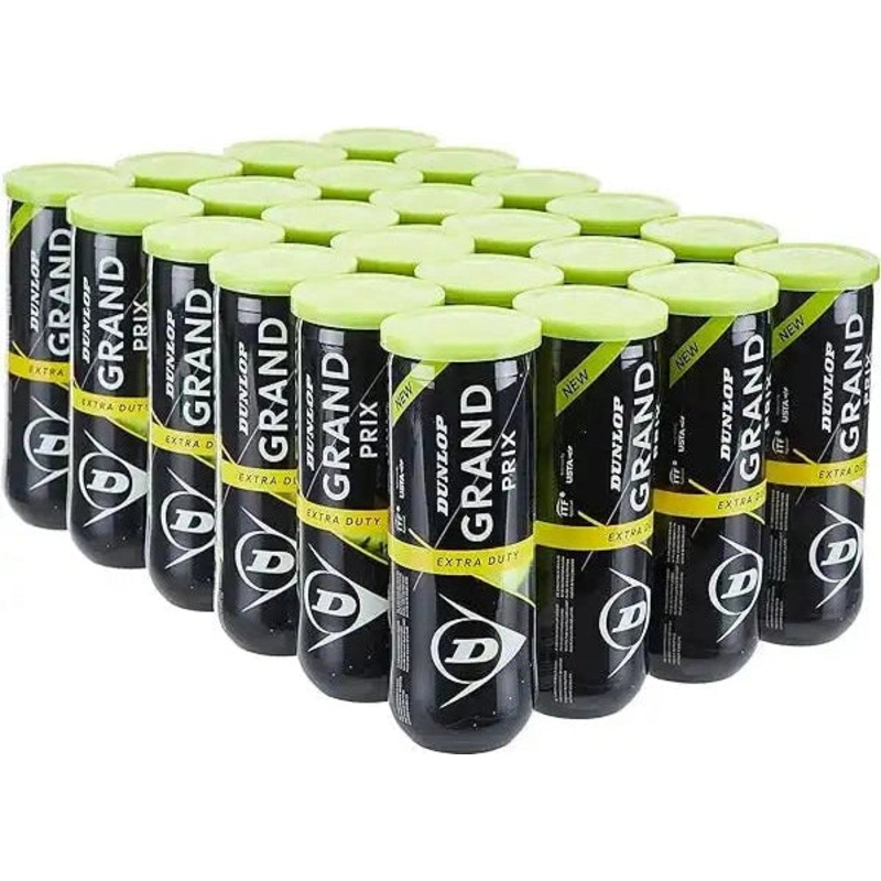 Dunlop Grand Prix Extra Duty Tennis Balls Case 24x – Yellow