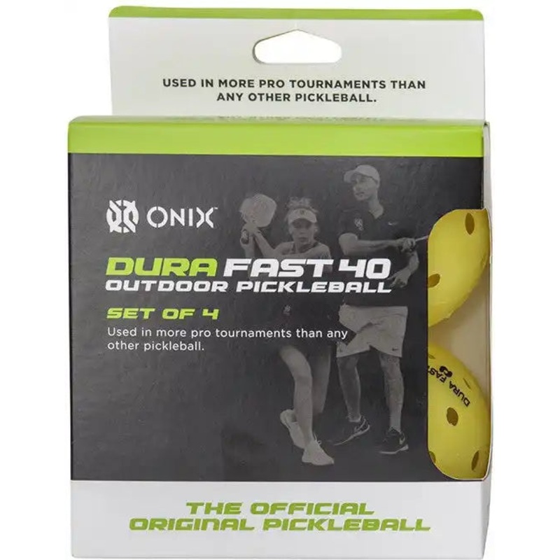 DuraFast 40 Outdoor Pickleballs 4x <span class=card-variant_color_name card-name-9789>Yellow</span> – Yellow