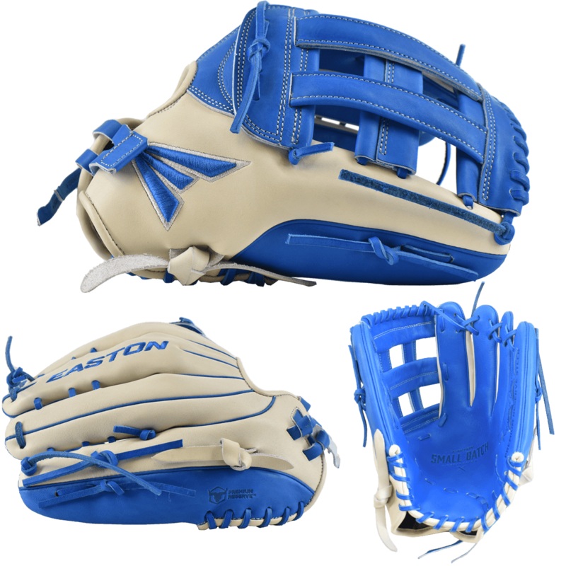Easton Small Batch No. 69 Slowpitch Softball Glove – Grey/Royal