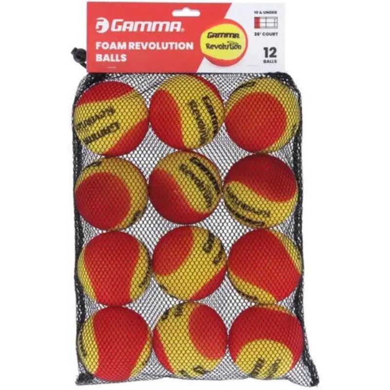 Gamma Revolution Foam Tennis Balls Bag 12x – Red