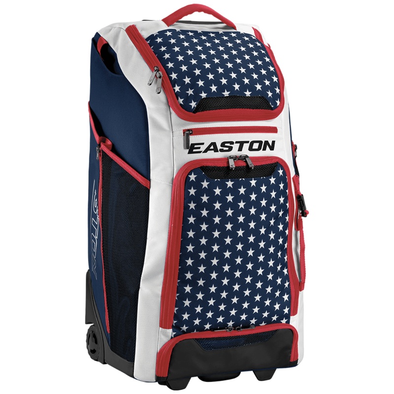Easton Wheeled Catcher’s Bag (Stars and Stripes)