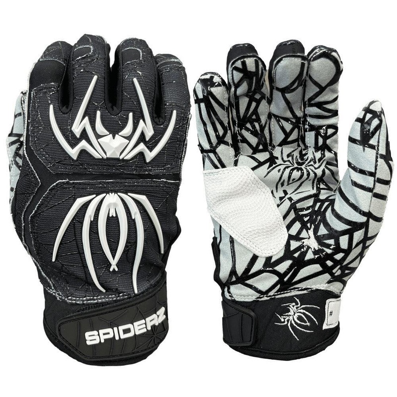 Spiderz HYBRID Batting Gloves – Black/White