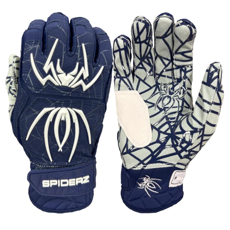 Spiderz HYBRID Batting Gloves – Navy/White