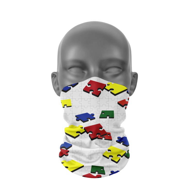 Autism Awareness Gaiter|L|M