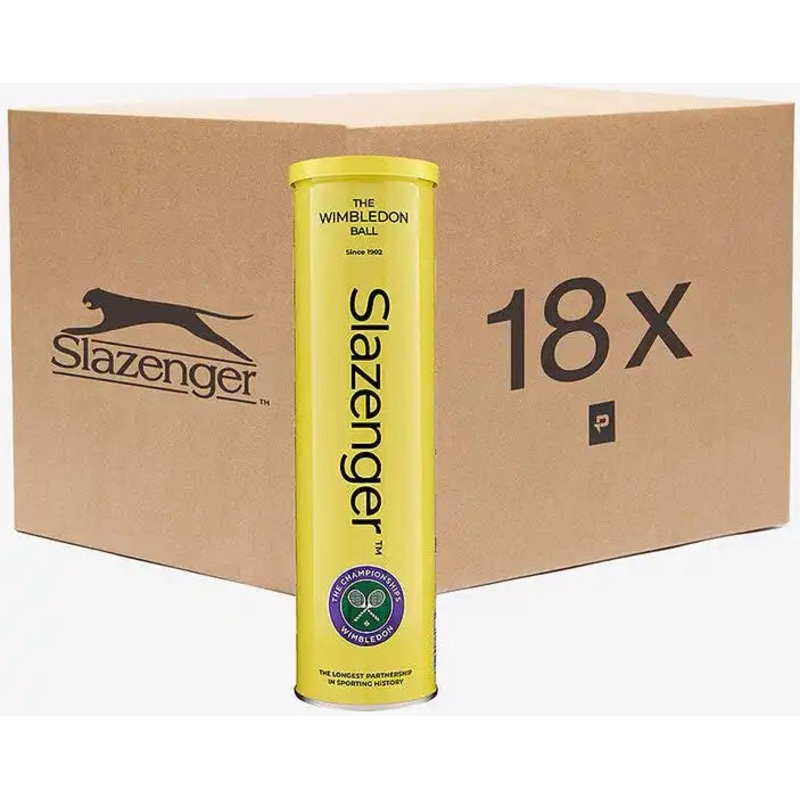 Slazenger Wimbledon Tennis Balls Case 18x – Yellow