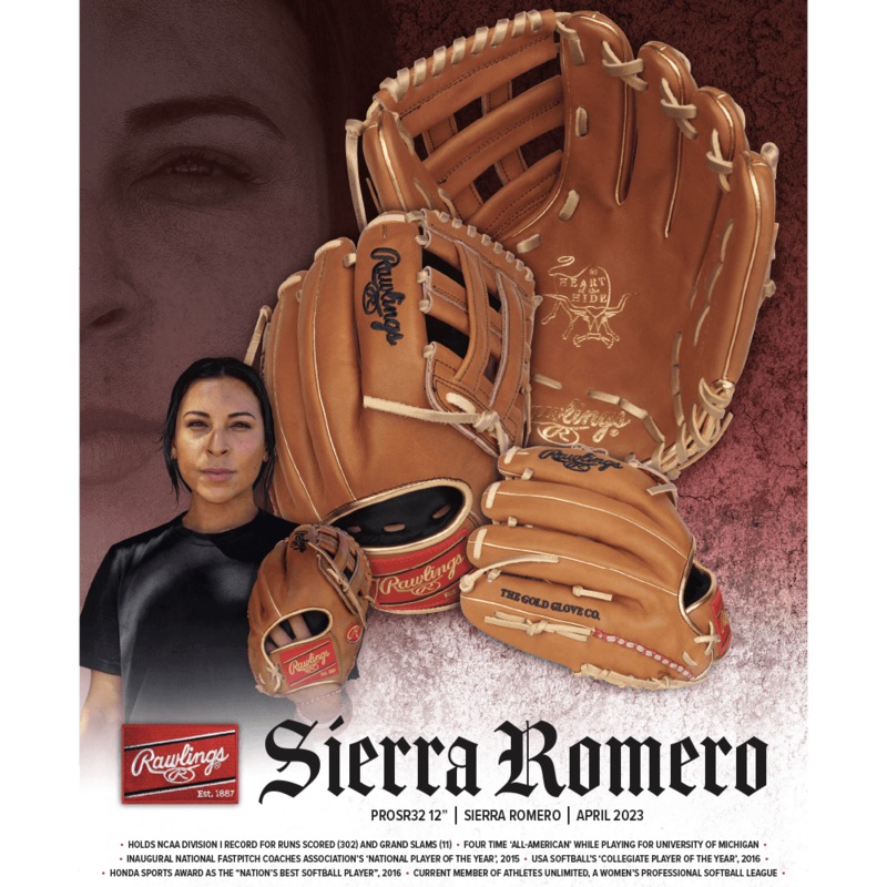 Rawlings Heart of the Hide Sierra Romero 12 Fastpitch Glove – RPROS32