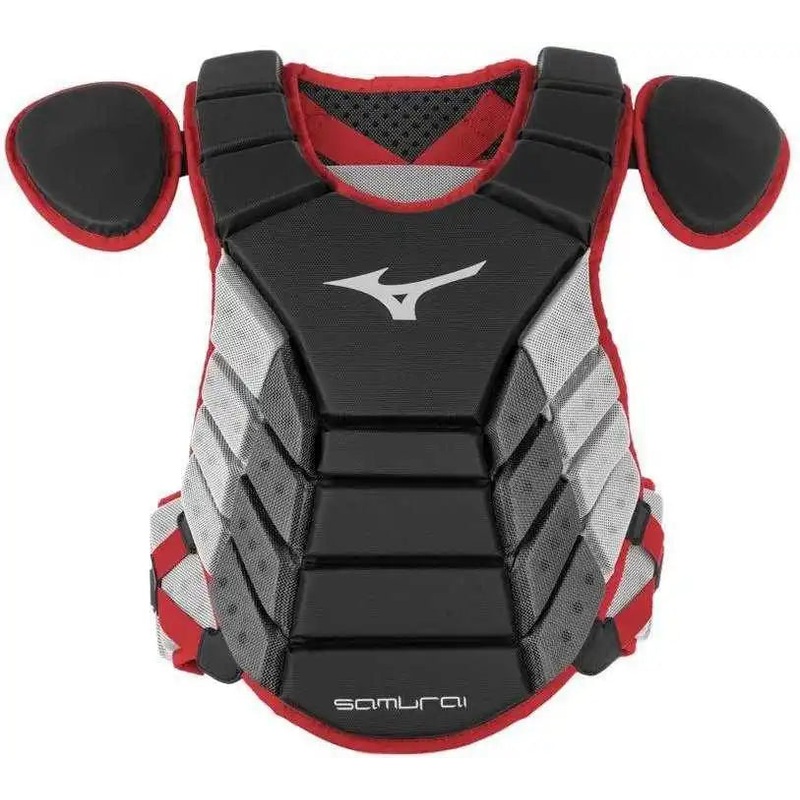Mizuno Samurai 14 Chest Protector Youth – Black Cardinal