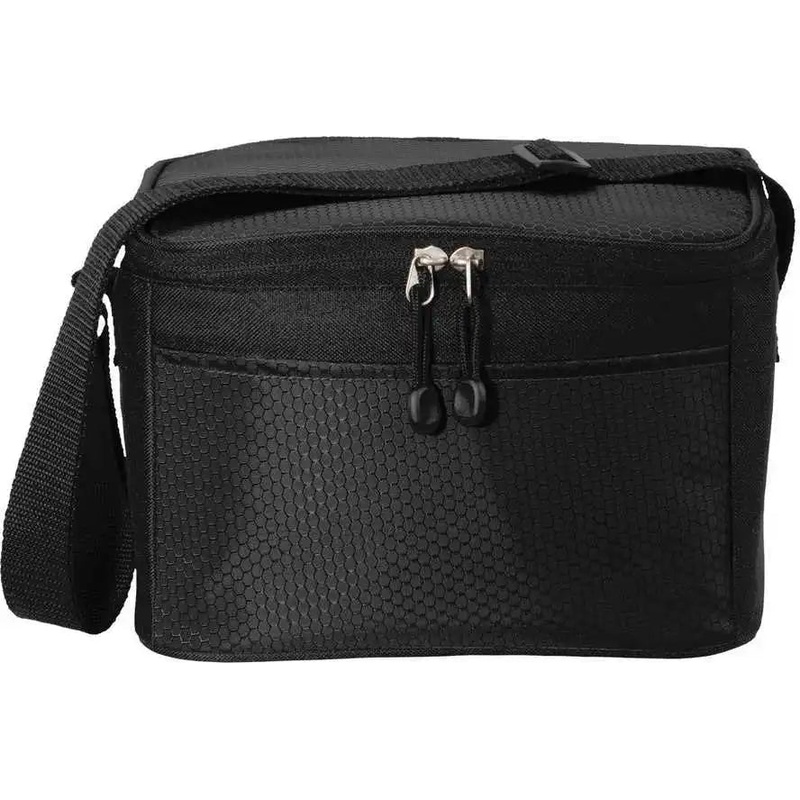 Port Authority BG512 6-Can Cube Cooler – Black Black