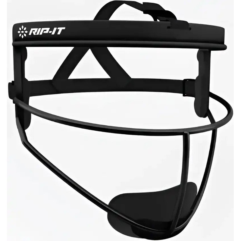 RIP-IT Defense Pro Girls’ Matte Softball Fielder’s Face Mask – Black