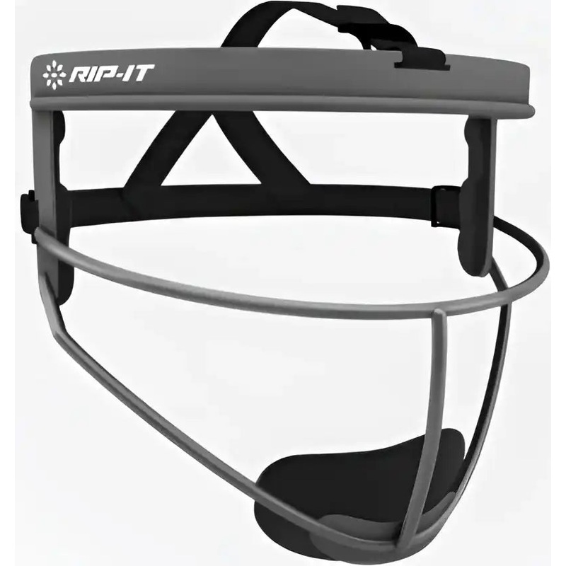 RIP-IT Defense Pro Women’s Matte Softball Fielder’s Face Mask – Charcoal