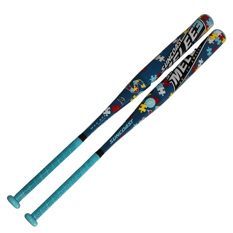 Suncoast Melee 3 Autism Awareness Balanced 13 1PC SSUSA Senior Slowpitch Softball Bat- SMAASB