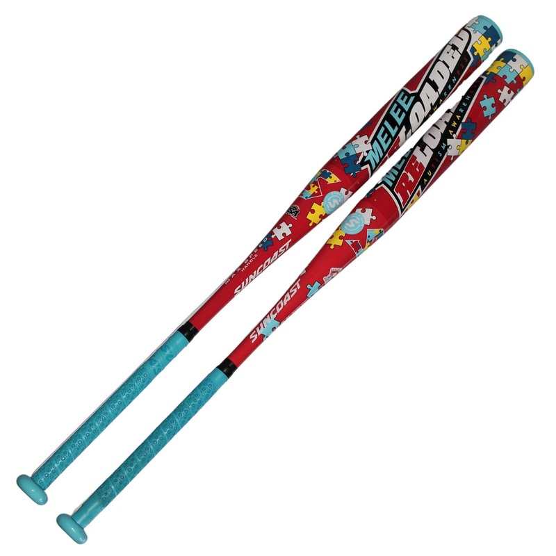 Suncoast Melee Reloaded 2 Autism Awareness End Loaded 12 1PC SSUSA Senior Slowpitch Softball Bat- SMRAAE12