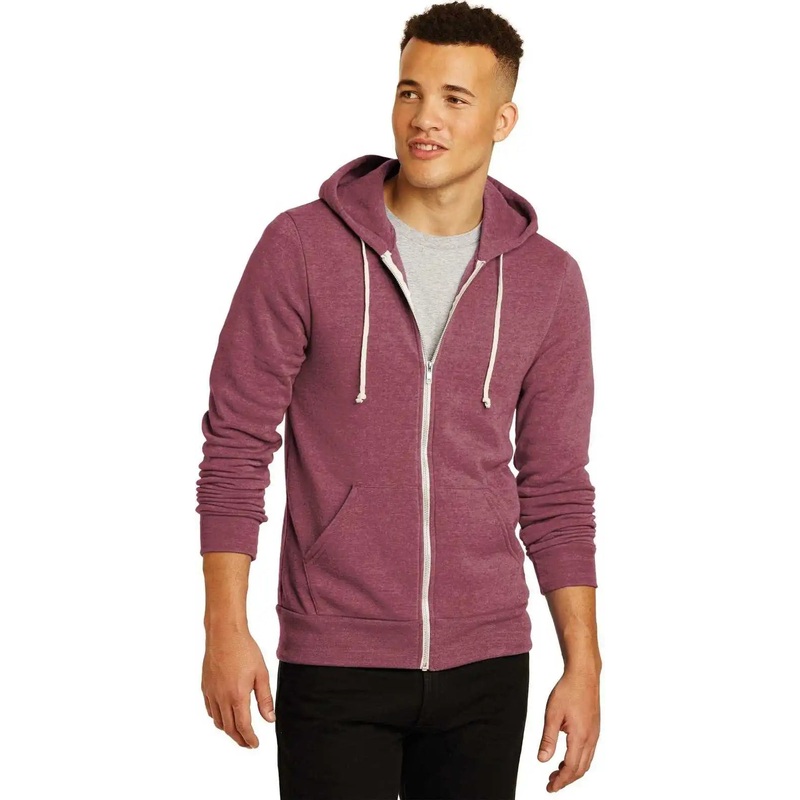Alternative AA9590 Rocky Eco-Fleece Zip Hoodie – Eco True Currant