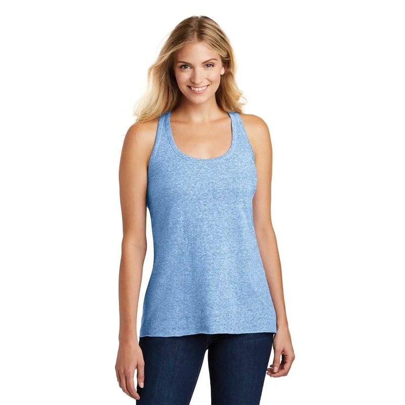 District DM466A Women’s Astro Twist Back Tank – Royal Astro