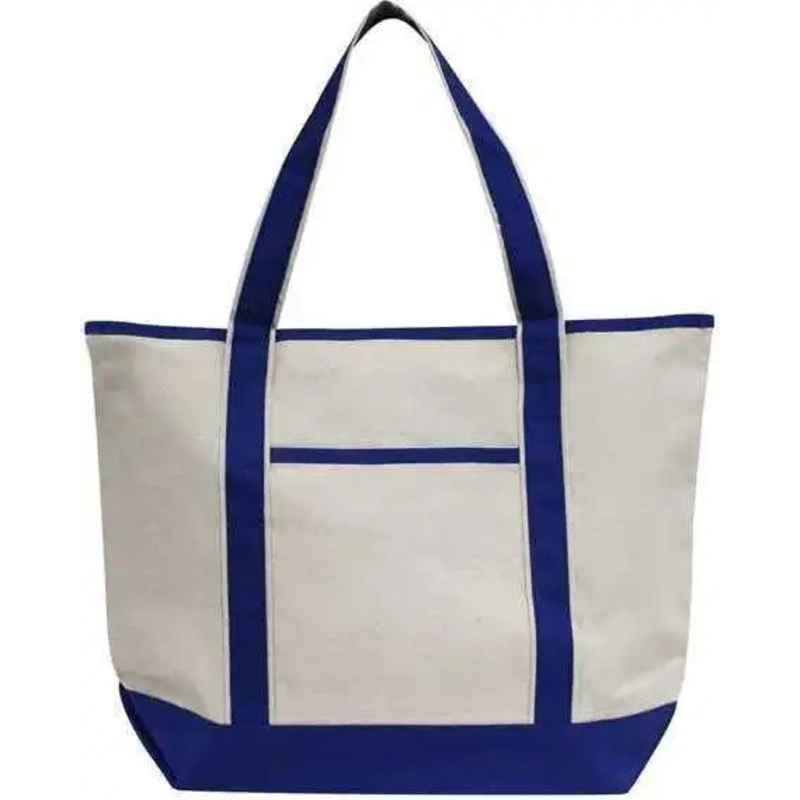 OAD OAD103 Promotional Heavyweight Large Boat Tote – Natural Royal