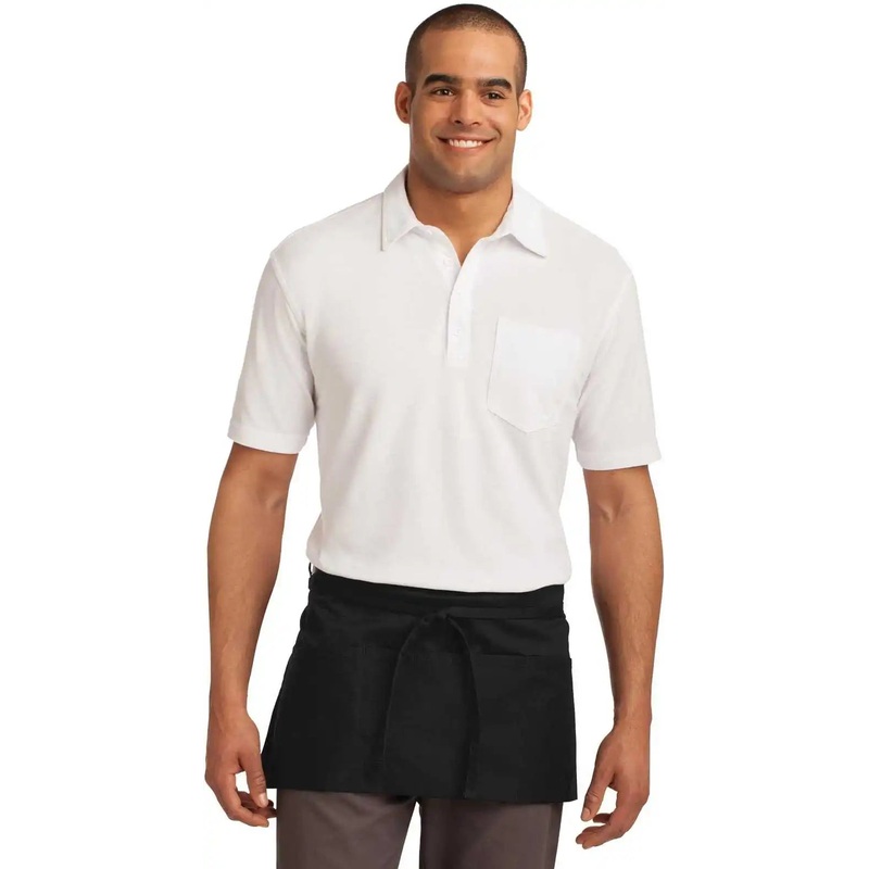 Port Authority A702 Easy Care Waist Apron with Stain Release – Black