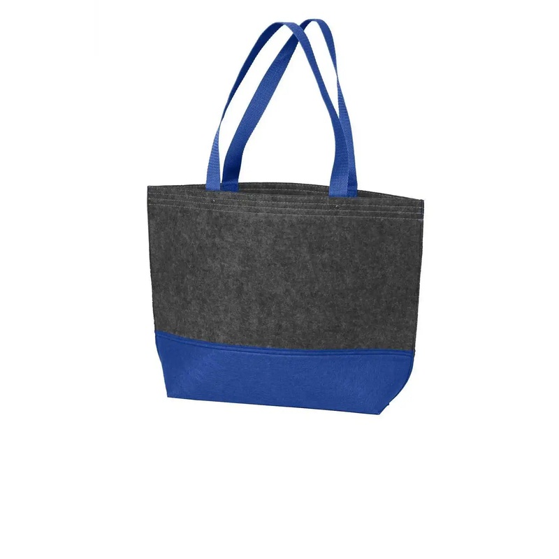 Port Authority BG402M Medium Felt Tote – Royal Felt Charcoal