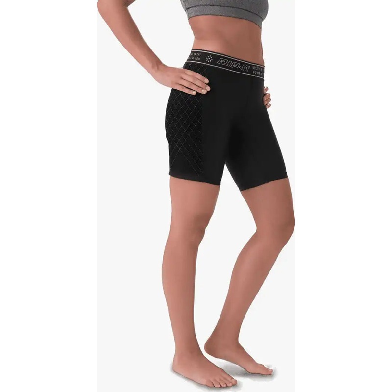 RIP-IT Period-Protection Pro Girls Softball Sliding Shorts – Black