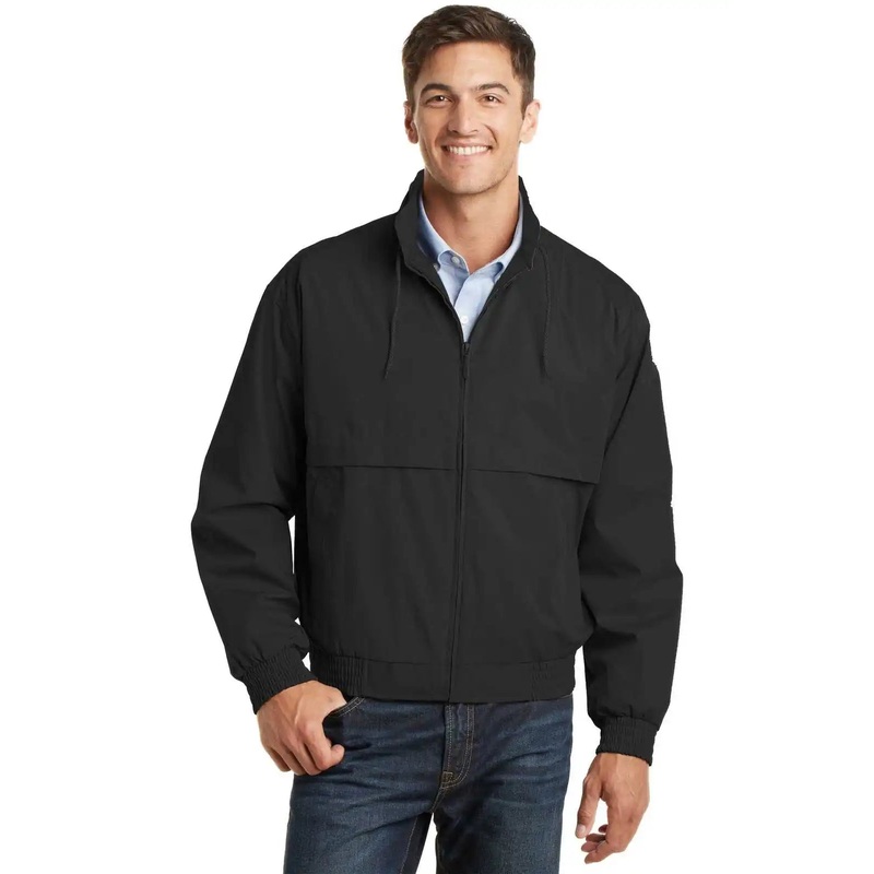 Port Authority J753 Classic Poplin Jacket – Black Black