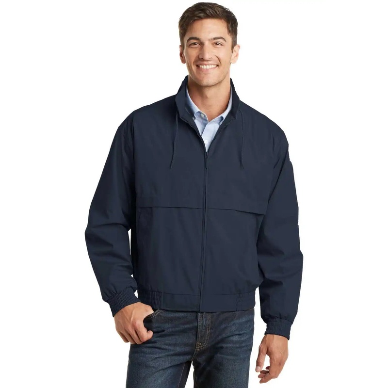 Port Authority J753 Classic Poplin Jacket – Dark Navy Dark Navy