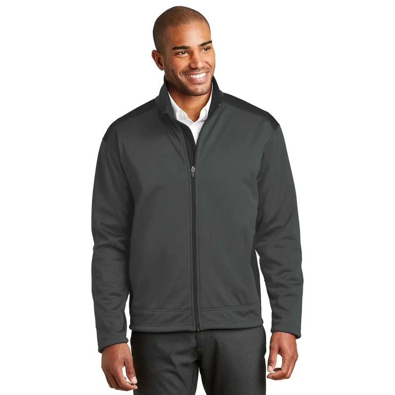 Port Authority J794 Two-Tone Soft Shell Jacket – Graphite Black