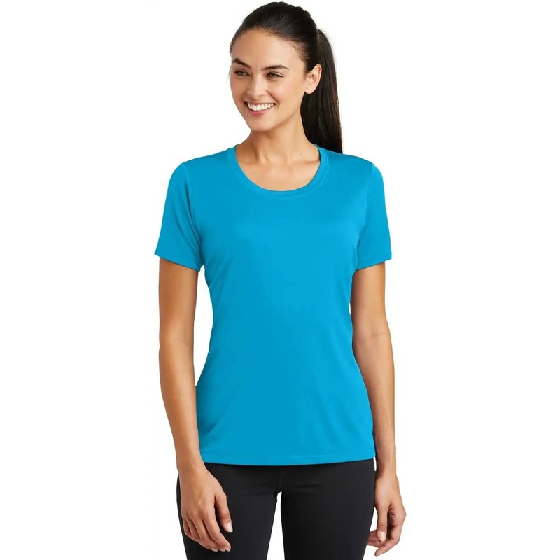 Sport-Tek LST320 Ladies PosiCharge Tough Tee – Atomic Blue